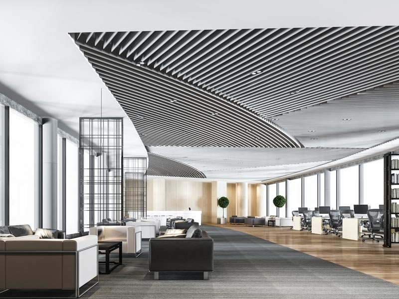 Metalcolor Laminated Aluminium Interior Suspended Ceiling 800 600