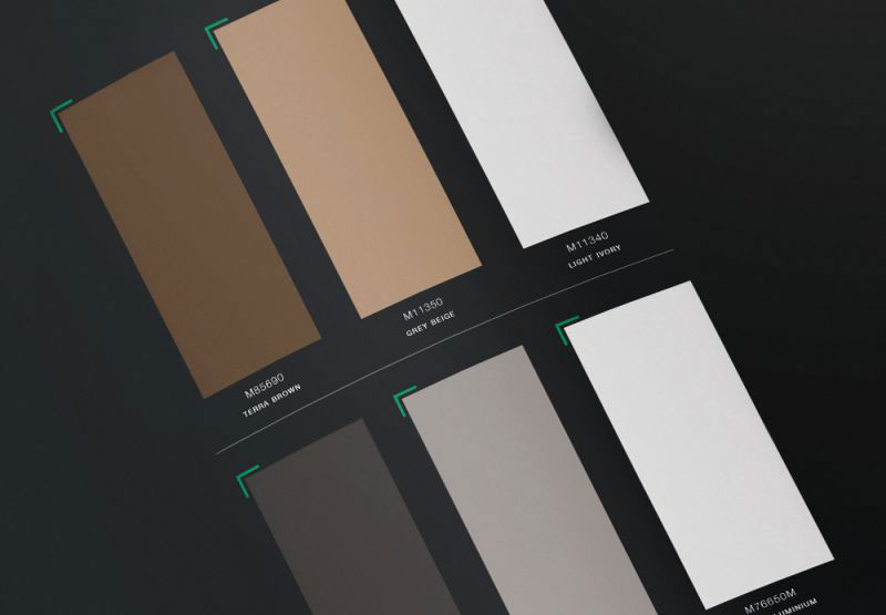 Metalcolor Mecotouch Aluminium Coil Coating Samples